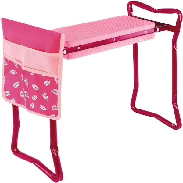 Cubilan Garden Kneeler and Seat with Tool Pouch, 2 in 1 Foldable Garden Bench with Soft EVA Foam Kneeling Pad