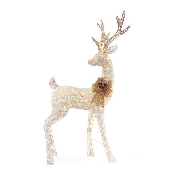 Home Accents Holiday 63 in 160-Light LED White Deer