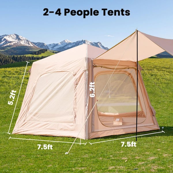 ABORON Inflatable Tents for Camping 2-4 Person Blow Up Tent