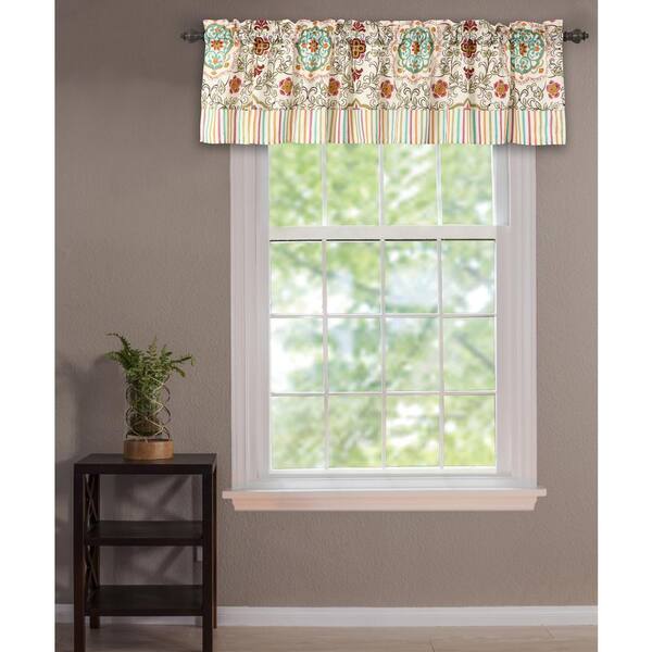 Unbranded Esprit 19 in. L Cotton Valance in Spice
