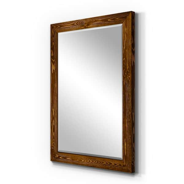 Refex Wall Mount Japan Unbreakable Mirror 80X150 Maple Wood Grain Frame  Rm-6/Mm