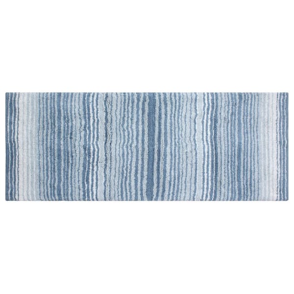 100% Cotton Gradiation Collection Machine Washable 21x54, Blue