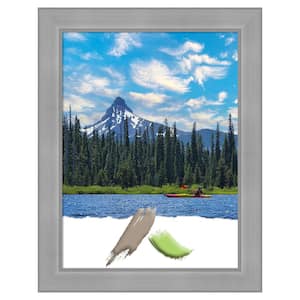 Vista Brushed Nickel Picture Frame Opening Size 18 x 24 in.