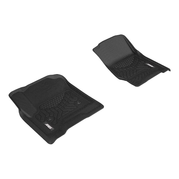 Aries StyleGuard XD Black Heavy Duty Floor Liners, Select Chevy Silverado, Suburban, GMC Sierra, Yukon, Escalade, 1st Row Only