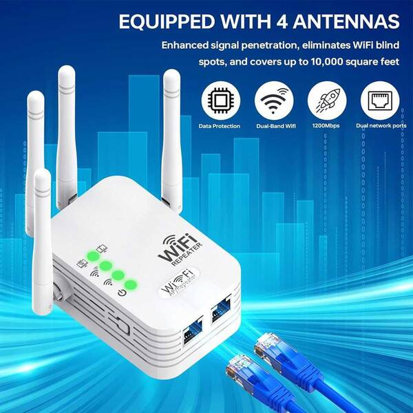 珍しい  phyfalip WiFi Extenders Signal Booster for Home Long Range 洋書