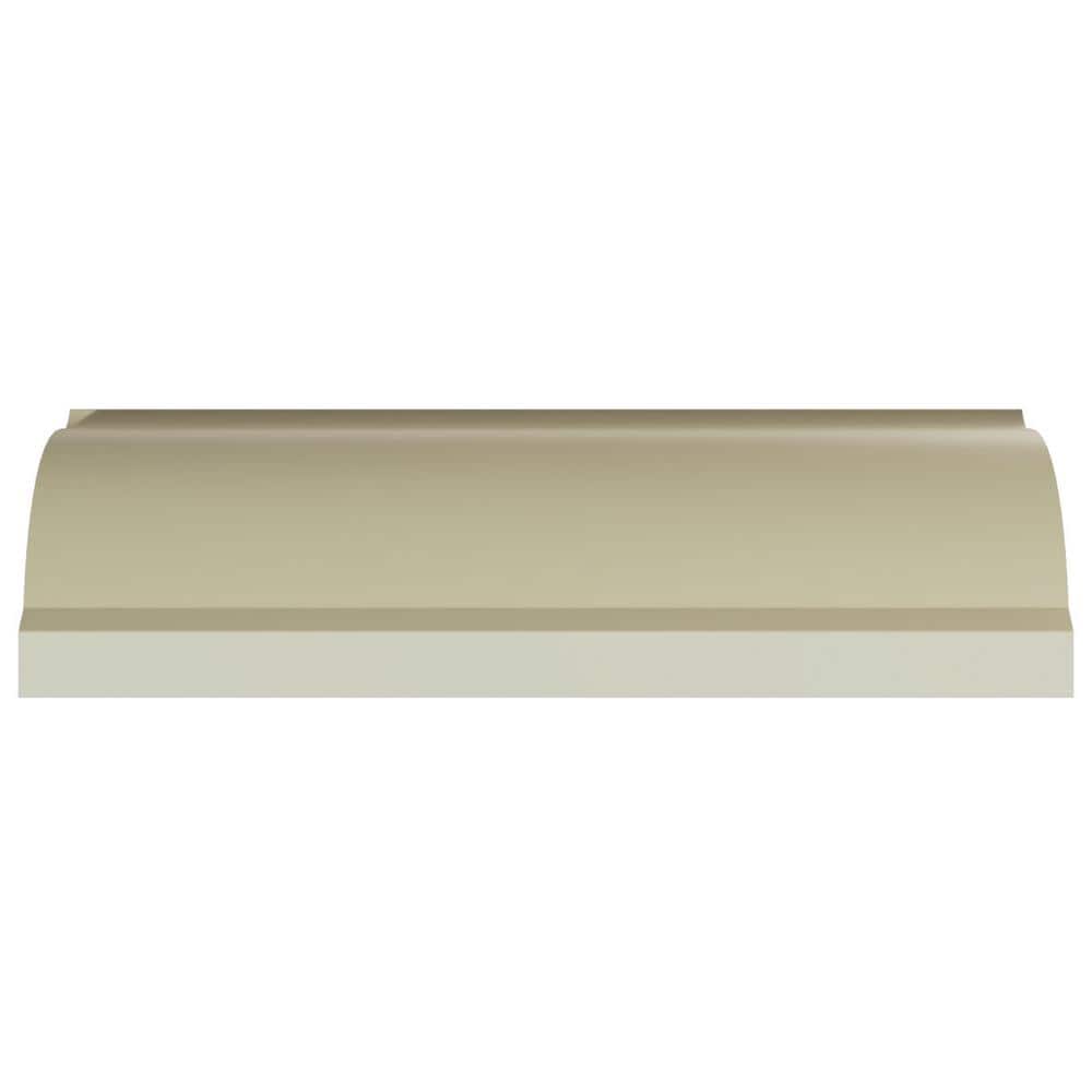 Noelle 96 in. Gray Polyurethane Crown Moulding