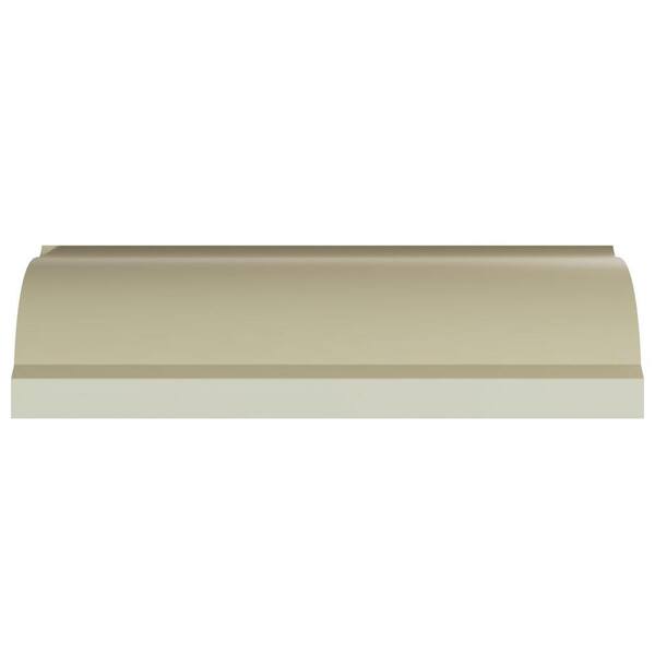 Ekena Millwork Noelle 7 in. D x 10 in. W x 96 in. L Polyurethane Crown Moulding