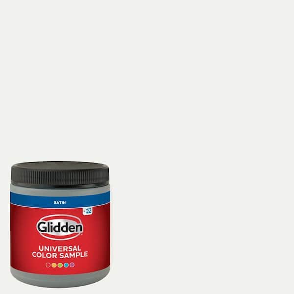 Glidden 8 oz. PPG1001-1 Delicate White Satin Interior Paint Sample