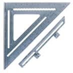 12 in. Aluminum Big 12 Speed Square, Rafter Square with Layout Bar and Blue Book