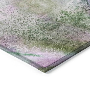 Chantille ACN505 Purple 2 ft. 3 in. x 7 ft. 6 in. Machine Washable Indoor/Outdoor Geometric Runner Rug