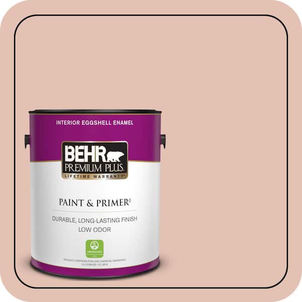 BEHR PREMIUM PLUS 1 gal. #S180-2 Sunwashed Brick Eggshell Enamel Low Odor Interior Paint & Primer