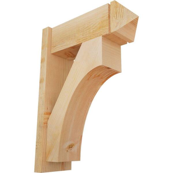 Ekena Millwork 8 in. x 30 in. x 22 in. Westlake Arts and Crafts Rough Sawn Douglas Fir Outlooker