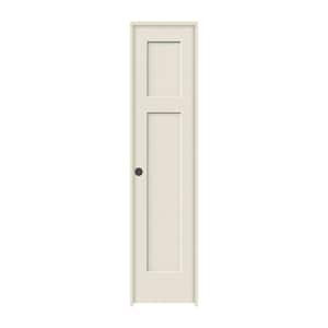 18 in. x 80 in. 2 Panel Craftsman Primed Right-Hand Smooth Solid Core Molded Composite MDF Single Prehung Interior Door