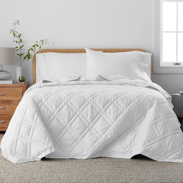 The Company Store Legends Hotel Alberta White Cotton Full Down Blanket 11094F F WHITE The Home Depot