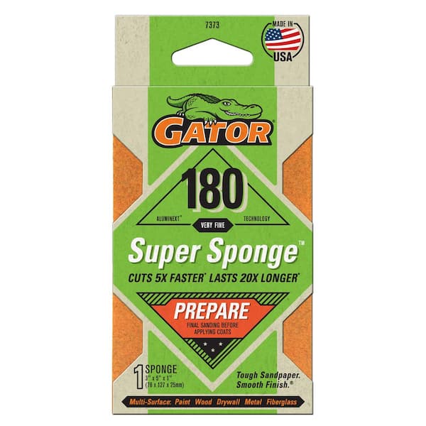 Gator Super Sponge 3 in. x 5 in. x 1 in. Very Fine 180-Grit