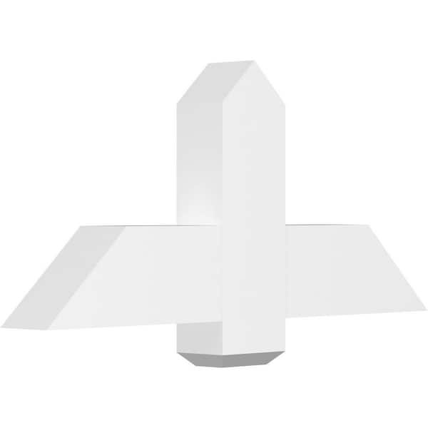 Ekena Millwork Eugene 36 in. W x 16.5 in. H x 4 in. D Signature Polyurethane Bracket