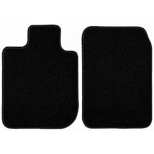 GGBAILEY D4145A-S1A-BLK_BR Custom Fit Automotive Carpet Floor Mats for 1988 Passenger & Rear 1993 1990 1994 Dodge Shadow Black with Red Edging Driver 1989 1991 1992 