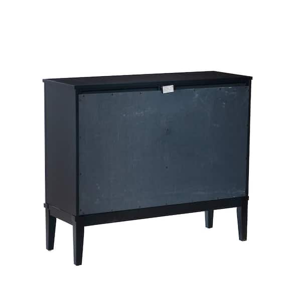 Linon Home Decor Malmun Midnight Blue 36 in. H Accent Storage
