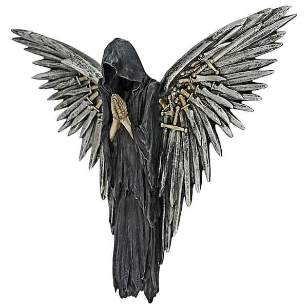 Design Toscano 11.5 in. x 12.5 in. Soul of the Warrior Grim Reaper Wall Sculpture