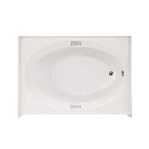 Sonoma 60 in. Acrylic Right Hand Drain Oval Alcove Air Bath Bathtub in White
