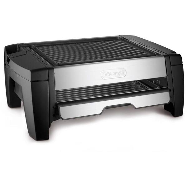 DeLonghi 1600Watt Indoor Grill with Broiler Drawer-DISCONTINUED