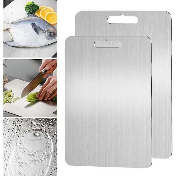 Titanium Cutting Board 11.4 in. x 7.9 in. Ideal Size for Everyday Use Premium Titanium Cutting Board