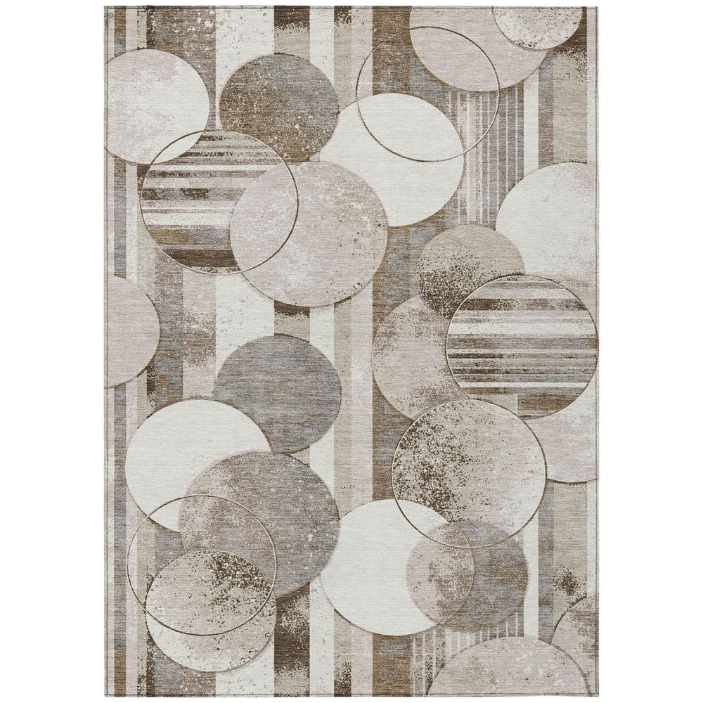 Chantille Machine Washable Indoor/Outdoor Abstract ACN2778 Tan 3 ft. x 5 ft. Area Rug price history on PriceWatchPro