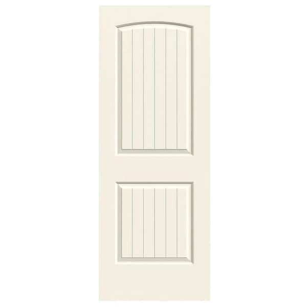 28 in. x 80 in. Santa Fe Vanilla Painted Smooth Molded Composite MDF Interior Door Slab