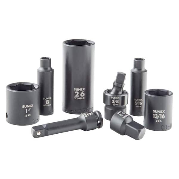 SUNEX TOOLS 68 Piece Mixed Dr Master Impact Socket Set 1068 - The