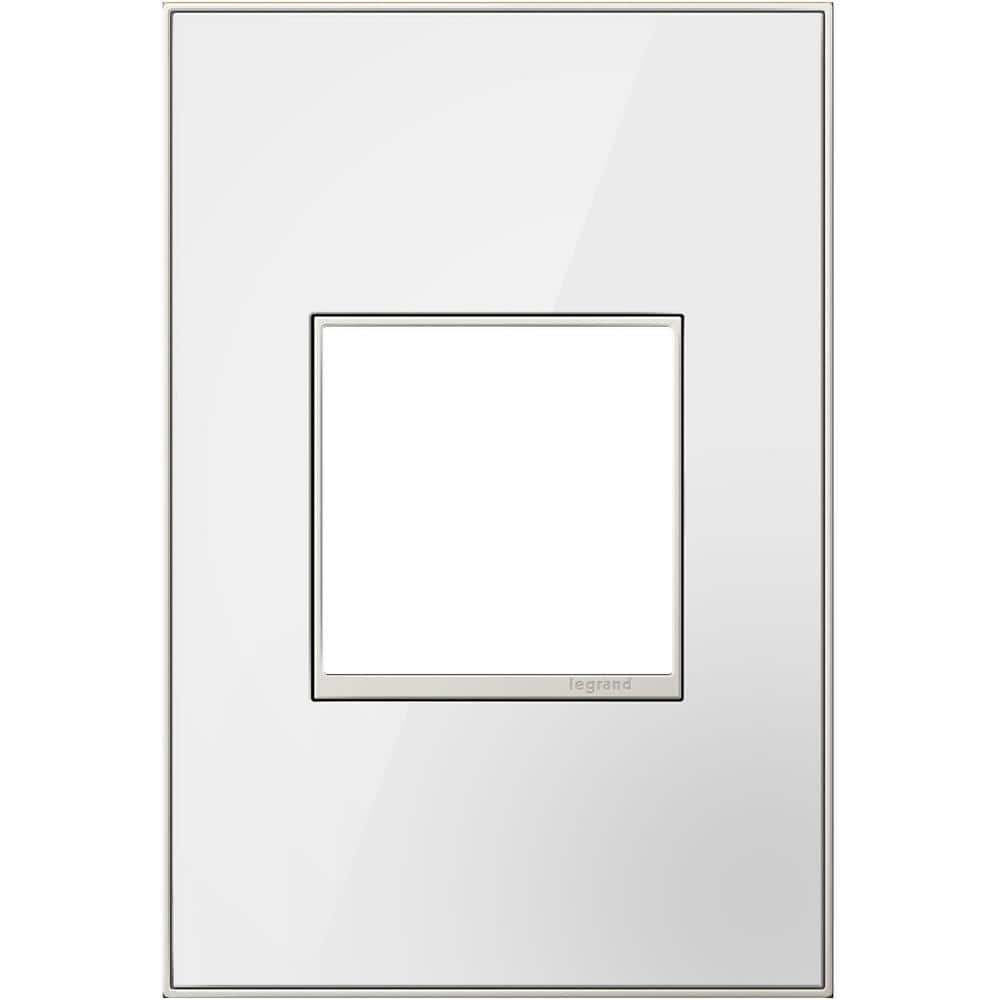 adorne 1 Gang Decorator/Rocker Wall Plate, Mirror White on White (1-Pack) price history on PriceWatchPro