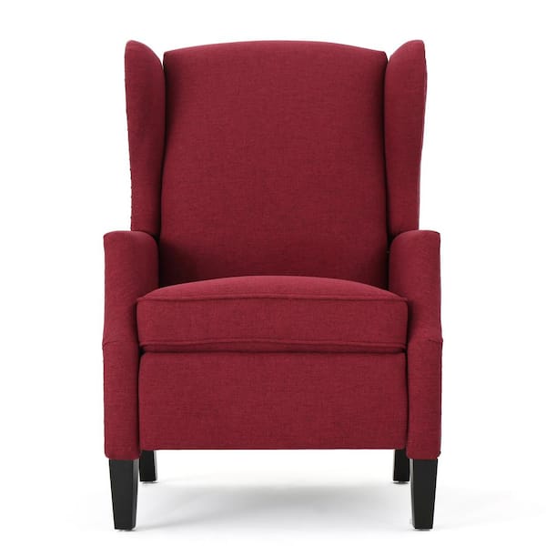 Noble House Wescott Deep Red Fabric Recliner