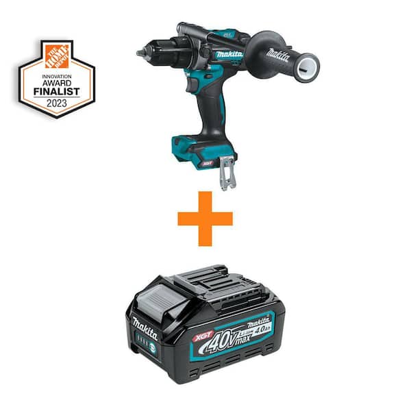 Makita 40V Max XGT Brushless Cordless 1/2 in. Hammer Driver-Drill, Tool Only with 40V Max XGT 4.0Ah Battery