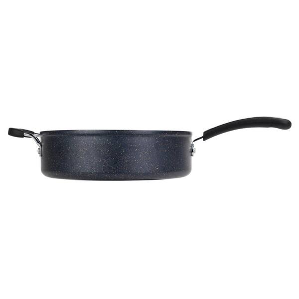 Ozeri Stone Earth 3.2 Qt. Aluminum Ceramic Nonstick All-In-One Sauce Pan in  Estate Blue ZP22-3QT - The Home Depot