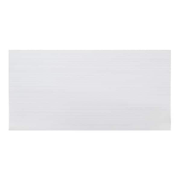 Jeffrey Court Wisteria White 10 in. x 20 in. Glossy Ceramic Wall Tile (10.76 sq. ft. / Case)