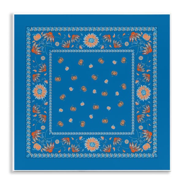Stupell Industries Blue Sky Harvest Pattern by Safa Diab Unframed Nature Graphic Art Print 12 in. x 12 in.