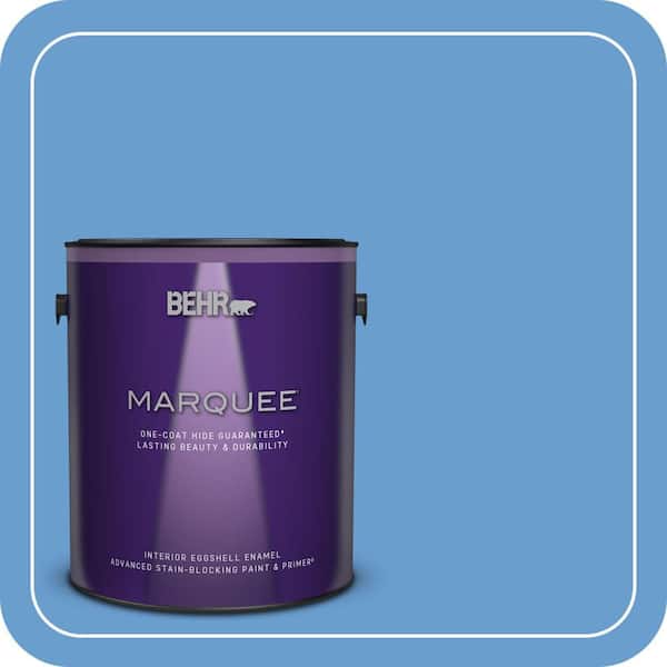BEHR MARQUEE 1 gal. #570B-5 Gulf Stream Eggshell Enamel Interior Paint & Primer