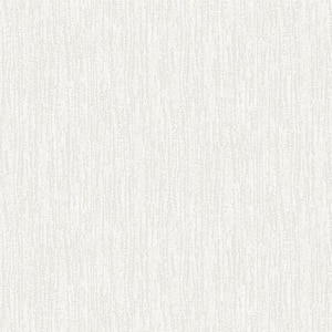 Bark in White Paintable Wallpaper Vinyl Peelable Wallpaper (Covers 56 sq. ft.)