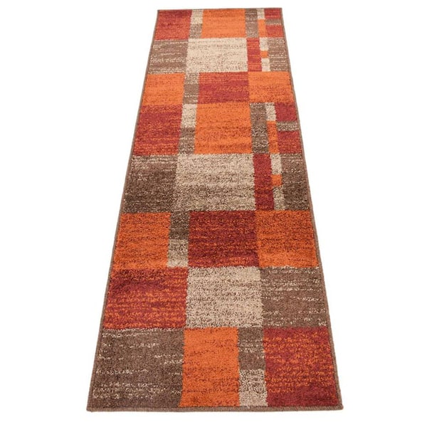 Unique Loom Patchwork Autumn Rug Multi 2' 0 x 6' 1 Runner