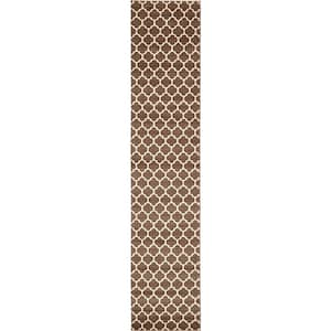 Trellis Philadelphia Medium Brown/Beige 2' 7 x 13' 0 Runner Rug