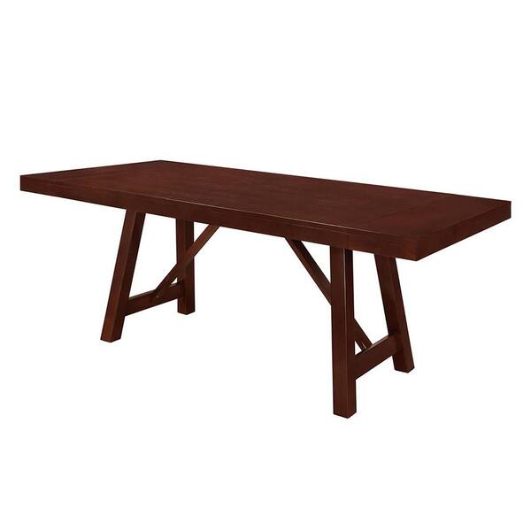 Walker Edison Furniture Company 60" Solid Wood Expandable Dining Table - Espresso
