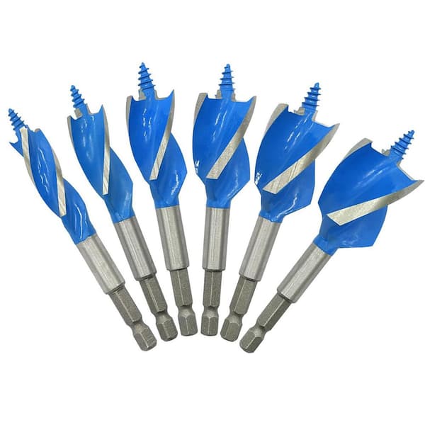 6-Piece Impact Ready Wood Auger Bit Set (1/2 in. - 1-1/8 in.)