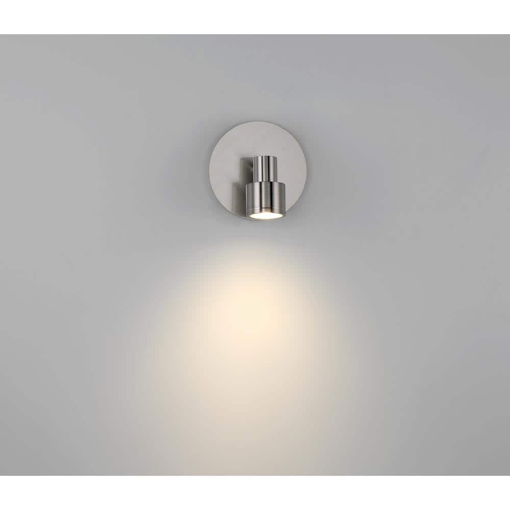 Lincoln Brushed Steel LED Flush Mount Light