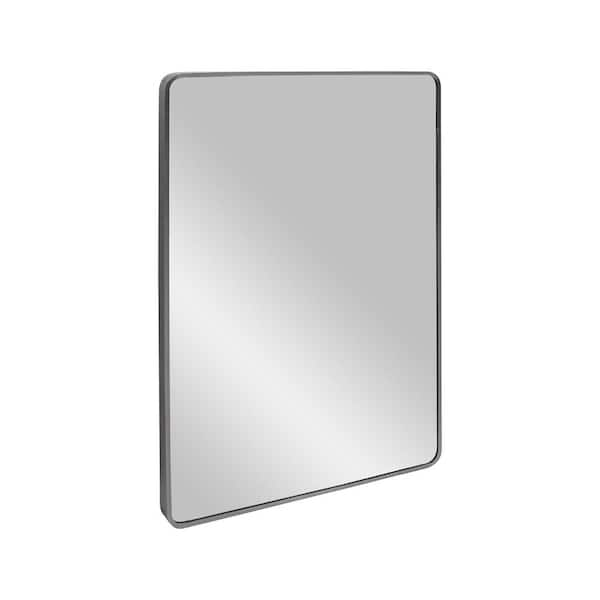 Home Decorators Collection 24 in. W x 36 in. H Rectangular Plastic Framed  Wall Bathroom Vanity Mirror in silver 2669-2436 - The Home Depot