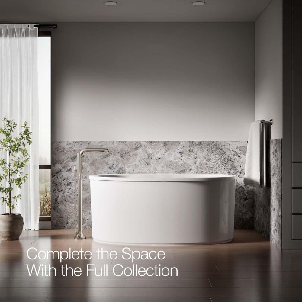 Tone Brushed Nickel Freestanding Tub Faucet with Hand Shower
