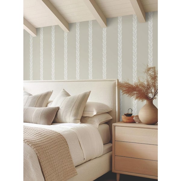 Braided Stripe Beige Wallpaper