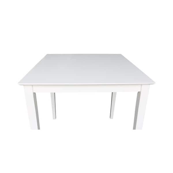 Restaurant Set of 36 Square White Table On Stainless Steel 4-Prong - Heavy  Duty Base with Four White Luie Restaurant Chairs