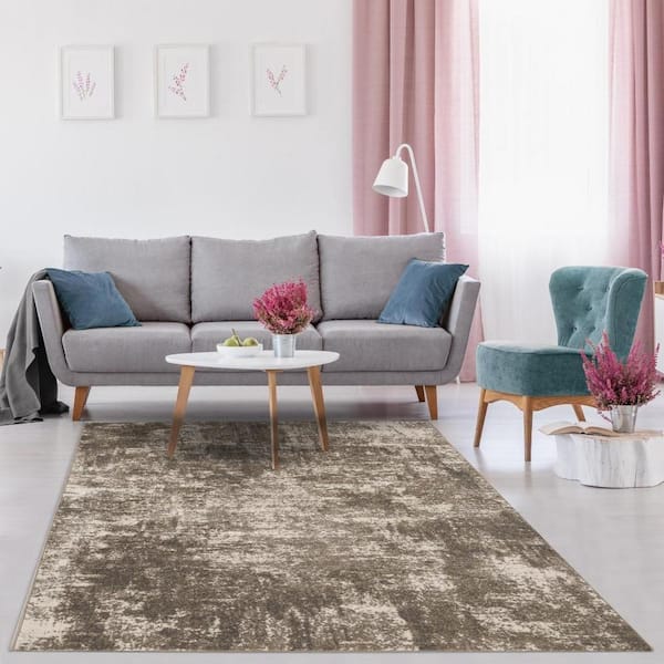 Pink and Gold Bedroom Rug Modern Outer Space Planet Pattern Area Rug  Polyester Pet Friendly Carpet - Clearhalo