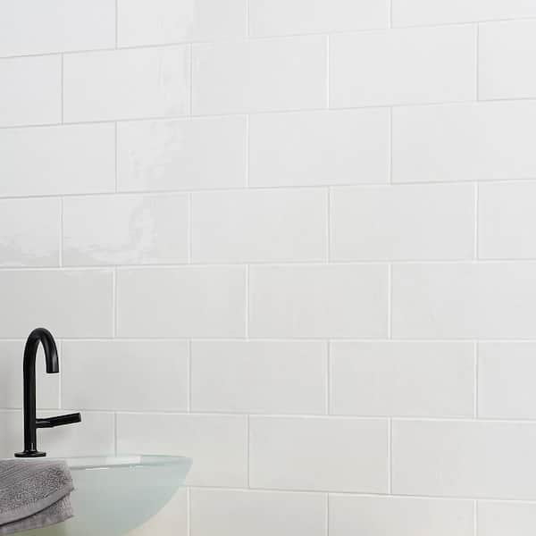 Siene White 5 in. x 10 in. Ceramic Wall Tile (28 pieces/ 10.76 sq. ft. / case)