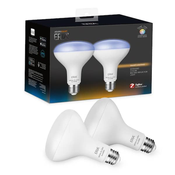 Philips Hue 65-Watt EQ BR30 Color-changing E26 Dimmable Smart LED Light  Bulb (2-Pack) in the General Purpose Light Bulbs department at