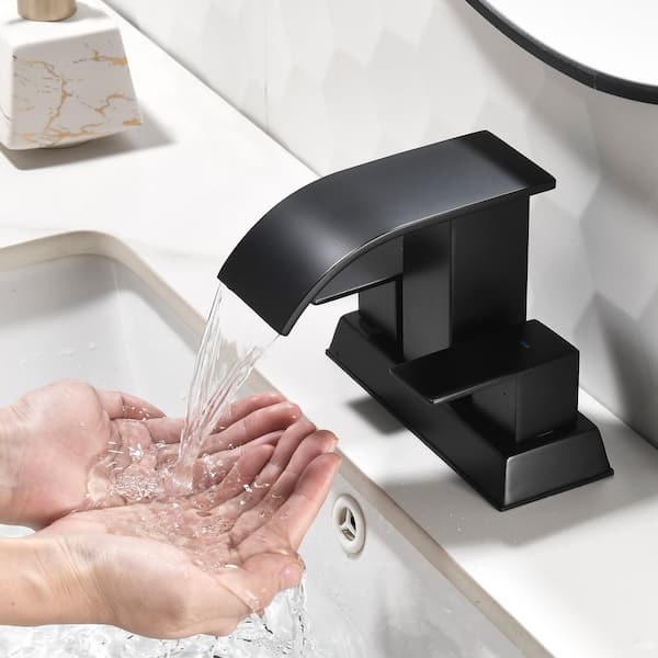 4 in. Centerset 2-Handle Bathroom Faucet with Drain Assembly in
